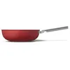 Image de Wok aluminium 30cm rouge mat Smeg CKFW3001RDM
