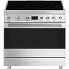 Image de Smeg Smeg Classic C9IMX-2 - Cuisinière - pose libre - largeur : 89.8 cm - profondeur : 59.8 cm - hauteur : 91.5 cm - classe B - acier inoxydable