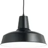 Image de Ideal Lux Moby - Suspension Ã 1 Ampoule En Forme De DÃ´me Noir, E27