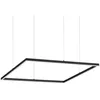Image de Suspension IntÃ©grÃ©e CarrÃ©e DÃ©corative Noire, 3000k, 41w