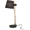 Image de Ideal Lux Axel Lampe De Table Avec Abat-Jour Conique Rond Noir