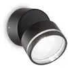 Image de Ideal Lux Omega Spot Simple Rond Noir Ip54 4000k