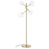 Image de Ideal Lux Equinoxe Lampadaire Ã 4 Bras Multiples En Laiton