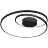 Image de Ideal Lux Oz LumiÃ¨re Semi-EncastrÃ©e Ã Del IntÃ©grÃ©e Tourbillonnante Ã IntensitÃ© Variable, Noir, 3000k