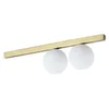 Image de Ideal Lux Binomio Plafonnier Globe Ã 2 LumiÃ¨res Laiton