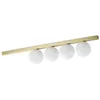 Image de Ideal Lux Binomio Plafonnier Globe Ã 4 LumiÃ¨res Laiton
