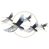 Image de Panneau dÃ©coratif en mÃ©tal multicolore avec oiseau 3D 91x7x50 cm