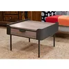 Image de Table basse en mÃ©tal et bois marron 110x60x41 cm