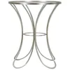 Image de Petite table en mÃ©tal argentÃ© Ã 56x68 cm