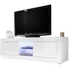 Image de Calicosy Meuble Tv 2 Portes Sans Éclairage - L180 Cm - Blanc