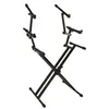 Image de Quiklok Ql723 - Stand Clavier X Double Avec Trois Niveaux - Noir