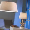 Image de EULUNA Lampe Stellina Abat-Jour Tissu Décor Étoile De Mer
