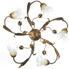 Image de Onli Arianna Plafonnier Semi-Encastré Flower À Bras Multiples, Bronze
