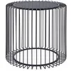 Image de Table D'appoint Kieran Table D'appoint Acier-Noir Diamètre 50 Cm