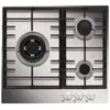 Image de Airlux Airlux AT635HIX - Table de cuisson au gaz - 3 plaques de cuisson - Niche - largeur : 56 cm - profondeur : 48 cm - argent - sans cadre - acier inoxydable