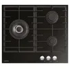 Image de Airlux ATV63TBK Table de cuisson au gaz Verre noir - 3 foyers
