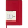 Image de Agenda civil Moleskine 2026 12 mois Journalier Format Poche Souple Rouge Scarlet
