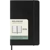 Image de Agenda civil Moleskine 2026 12 mois Semainier Format Poche Souple Noir