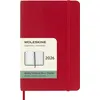 Image de Agenda civil Moleskine 2026 12 mois Semainier Format Poche Souple Rouge Scarlet