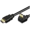 Image de TECHly - Câble HDMI avec Ethernet - HDMI mâle incliné pour HDMI mâle droit - 5 m - noir - incliné