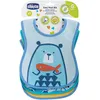 Image de Chicco bavoir garçons 35,5 cm coton bleu clair/jaune 3 pièces
