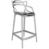 Image de Kartell Tabouret Masters Stool H 65 Cm Métallisés Precious Collection (Chrome - Technopolymère Thermoplastique Recyclé Métallisé)