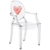 Image de KARTELL KIDS chaise pour enfants LOU LOU GHOST (Tranparent / CÂur - Polycarbonate transparent)