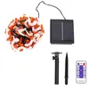 Image de Guirlande lumineuse solaire 50 LED forme d'abeille étanche