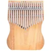 Image de Kalimba Pouce Piano GECKO K17CAP Si majeur 17 touches portable en bois