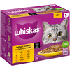 Image de Whiskas 1+ 12 x 85 g pour chat - Sélection de volaille en sauce