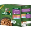 Image de Ultima Stérilisé 8 x 85 g pour chat - lot mixte I (poulet, dinde, saumon, truite)
