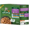 Image de Ultima Stérilisé 8 x 85 g pour chat - lot mixte II (poulet, boeuf, thon, poisson de mer)