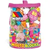 Image de Molto Jouet De Construction - Molto - Sac De Blocs Rose 80 Pcs - Plastique - Mixte - A Partir De 3 Ans