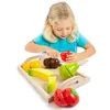Image de Molto Jeu De Fruits En Bois - Molto - Fruit Set - Mixte - Enfant - 3 Ans - 8 Fruits Prédécoupés Et Un Plateau - Bois
