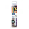 Image de Milan Pochette De 6 Crayons Bicolores Corps Triangulaire Assortiment