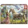 Image de Puzzle 500 pièces : FÉES, UNICORNES ET PAPILLONS