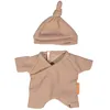 Image de Miniland Pyjama Marron Avec Chapeau Pour Poupée De 21 Cm Marron