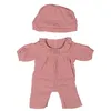 Image de Pyjama Rose Avec Chapeau Pour PoupÃ©e De 38cm Rose