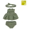 Image de Ensemble TricotÃ© 21cm - Robe Et Bandeau Vert
