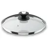 Image de Couvercle en verre bord inox 22 cm - Lacor - Transparent - Verre