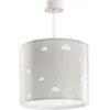 Image de Lampe Ã  suspension - Dalber - Sweet Dreams - Motif nuages - Gris - L 26 cm, H 30 cm