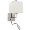 Image de Faro Frame - Lampe De Lecture Applique Murale Nickel, E27
