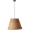 Image de Faro Sumba Suspension Dôme En Rotin Noir 3000k