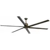 Image de Faro Andros Ventilateur De Plafond Marron À 6 Pales Avec Moteur À Courant Continu