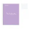 Image de Cahier - A4 (21x29,7cm) - Petits carreaux - 120 pages - couverture en carton violet - à spirale - Miquelrius
