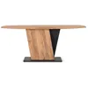 Image de Table Ã  manger en bois d'acacia et mÃ©tal