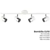 Image de Applique Pour 4 Ampoules Gu10 Blanc Argent?