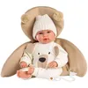 Image de Llorens - Poupée Rn Recien Nacido Lloron 36 Cm Ours Marron Toucher Doux 40 Cm, Multicolore (63645)