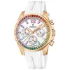 Image de Festina Festina Boyfriend Montre Chronographe Femme Acier Doré Silicone Blanc F20611/2