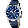 Image de Montre Homme Festina Cuir Bleu Festina Montre-Bracelet Chronographe Intemporelle Uf20692/2
